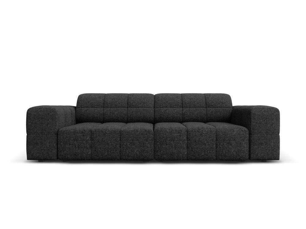 Sofa 3-osobowa CHICAGO czarny szenil - Image 3