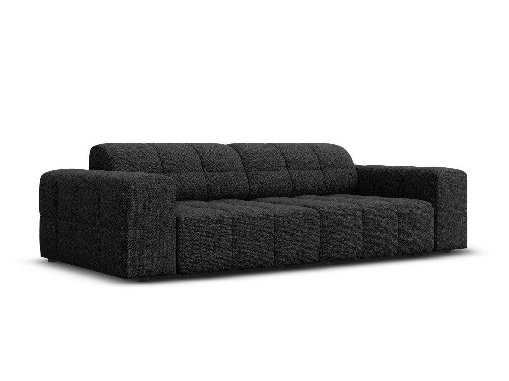 Sofa 3-osobowa CHICAGO czarny szenil - Image 7