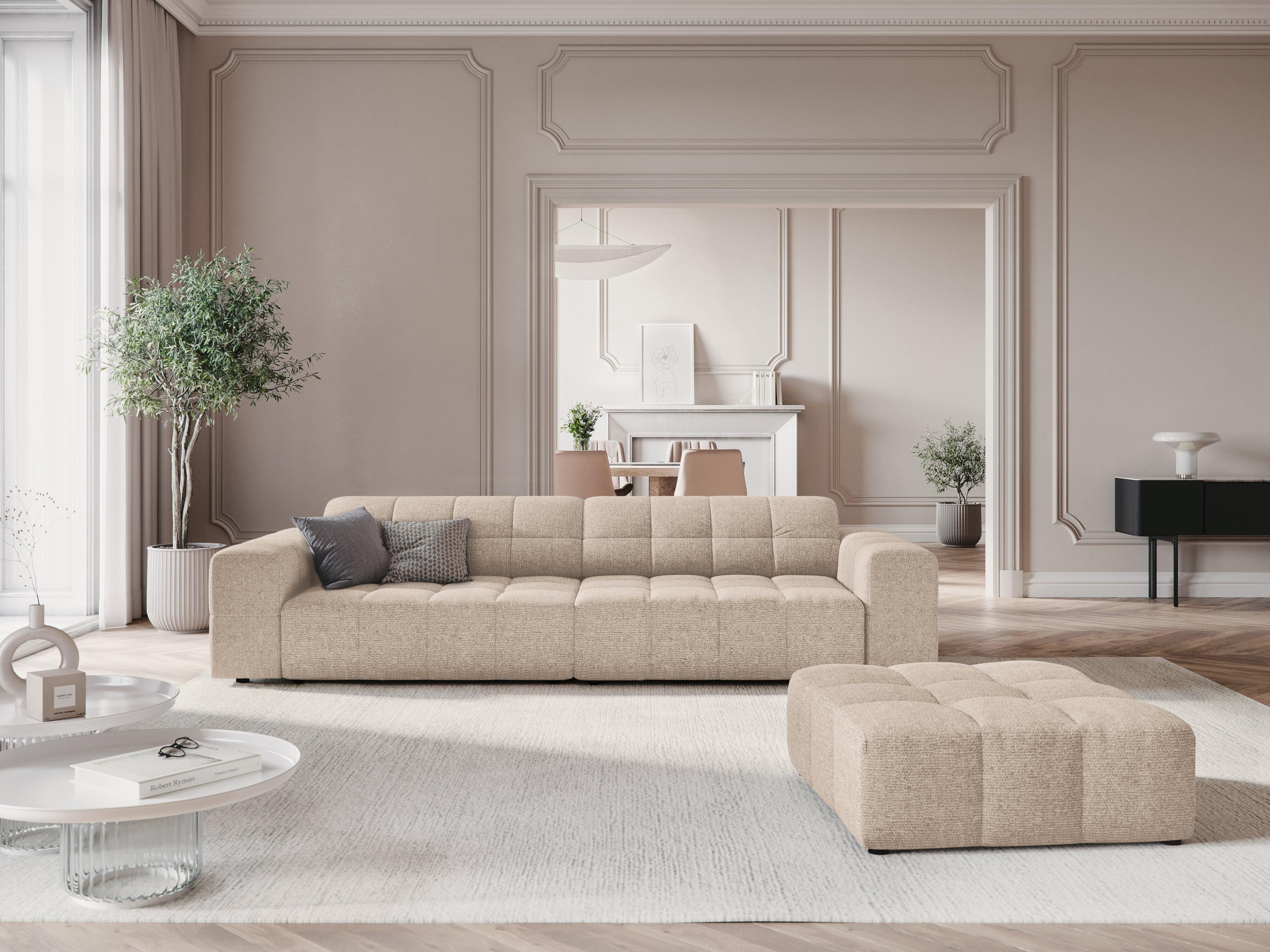Sofa 4-osobowa CHICAGO beżowy szenil - Image 8