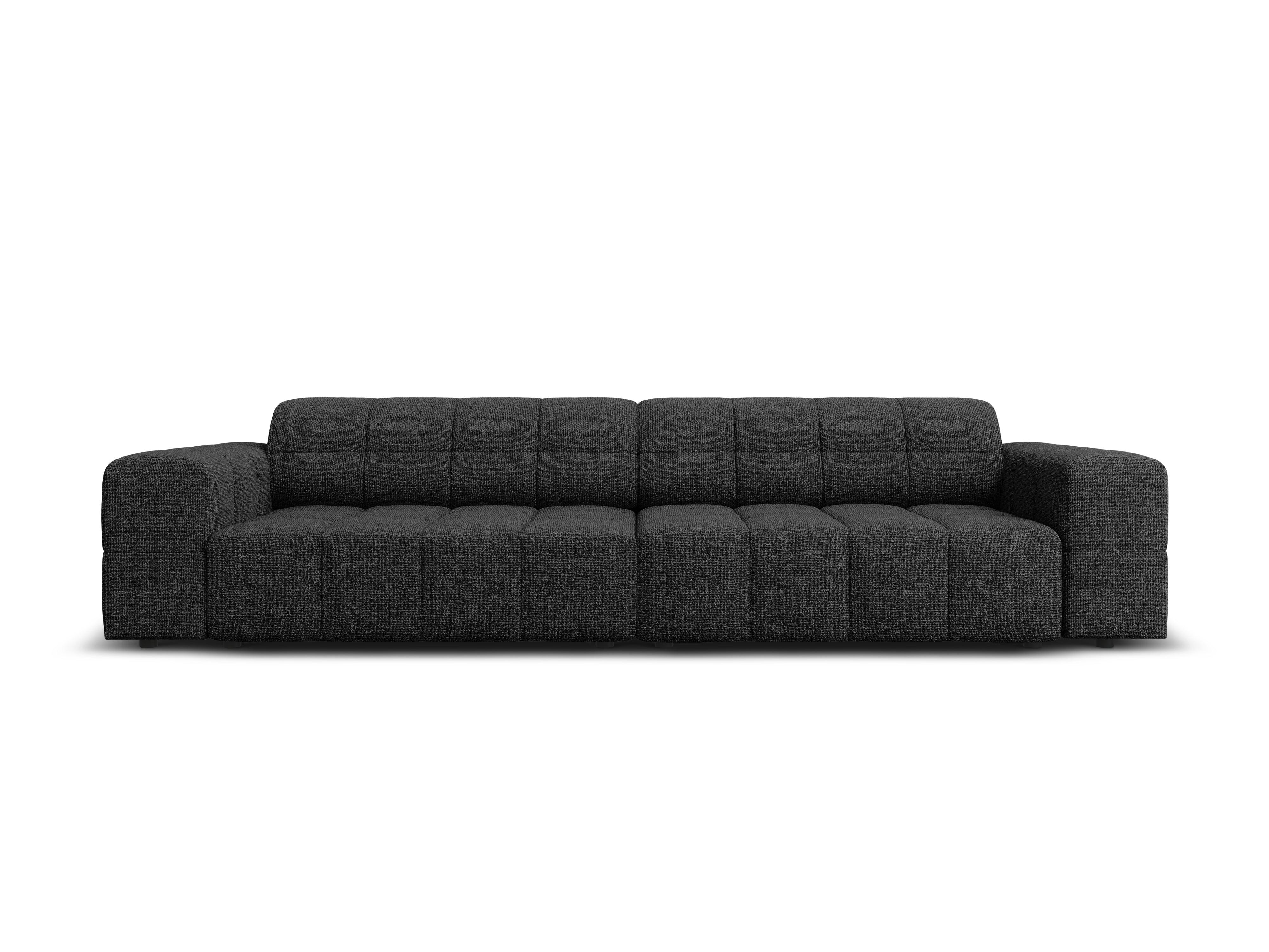 Sofa 4-osobowa CHICAGO czarny szenil - Image 3