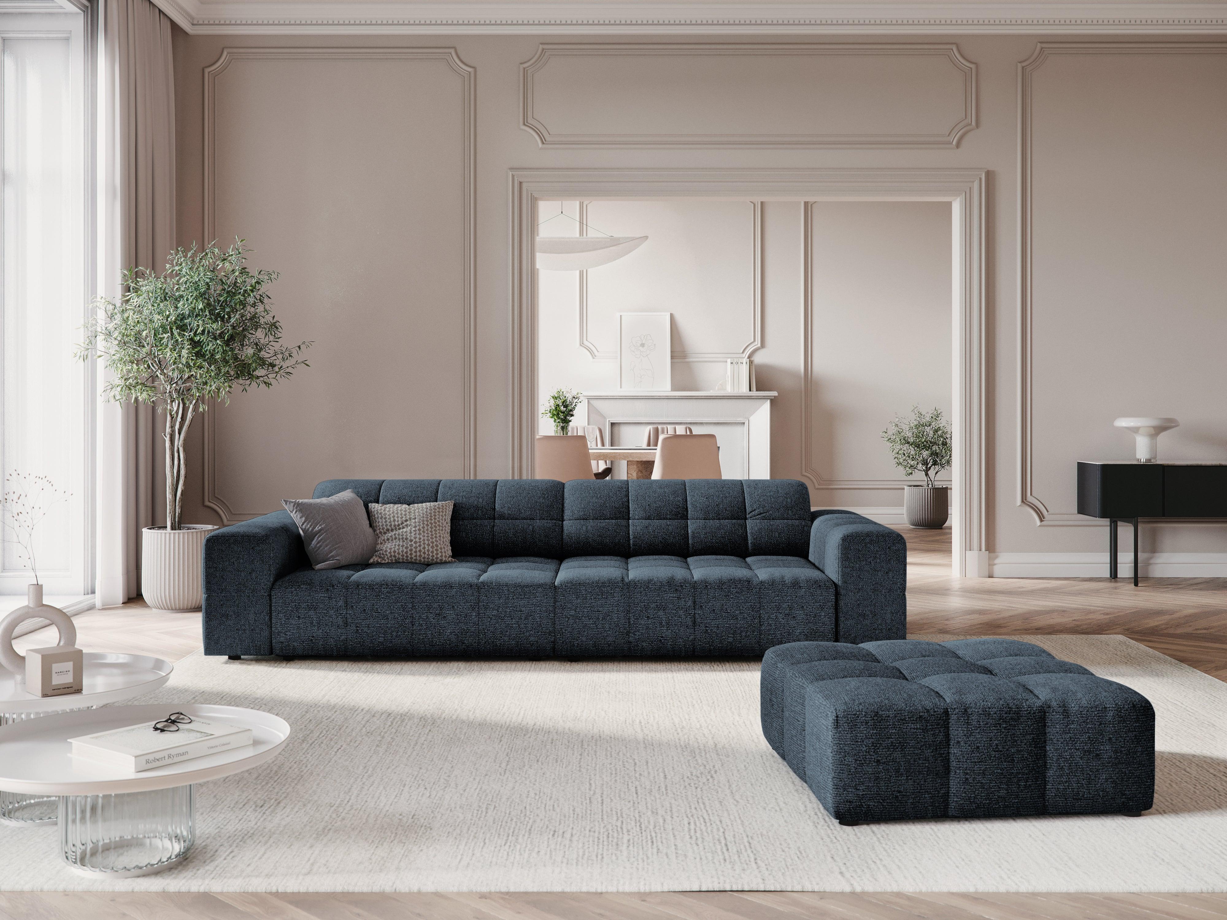 Sofa 4-osobowa CHICAGO niebieski szenil - Image 2