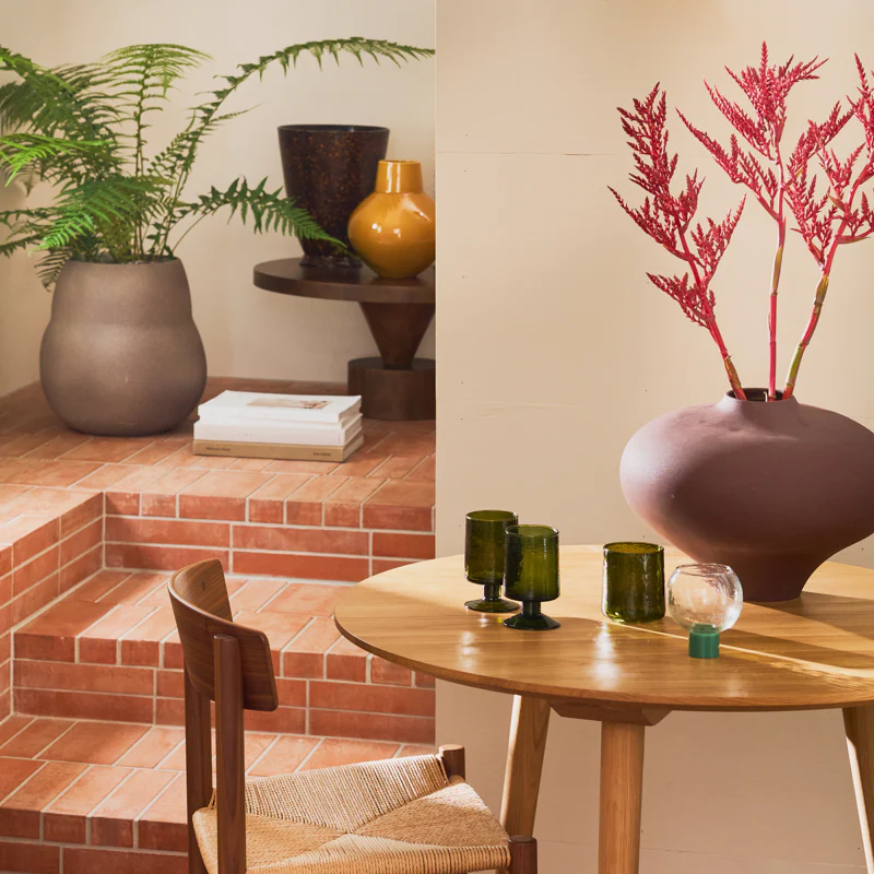 Wazon ceramiczny NOMSA brązowy - Image 2