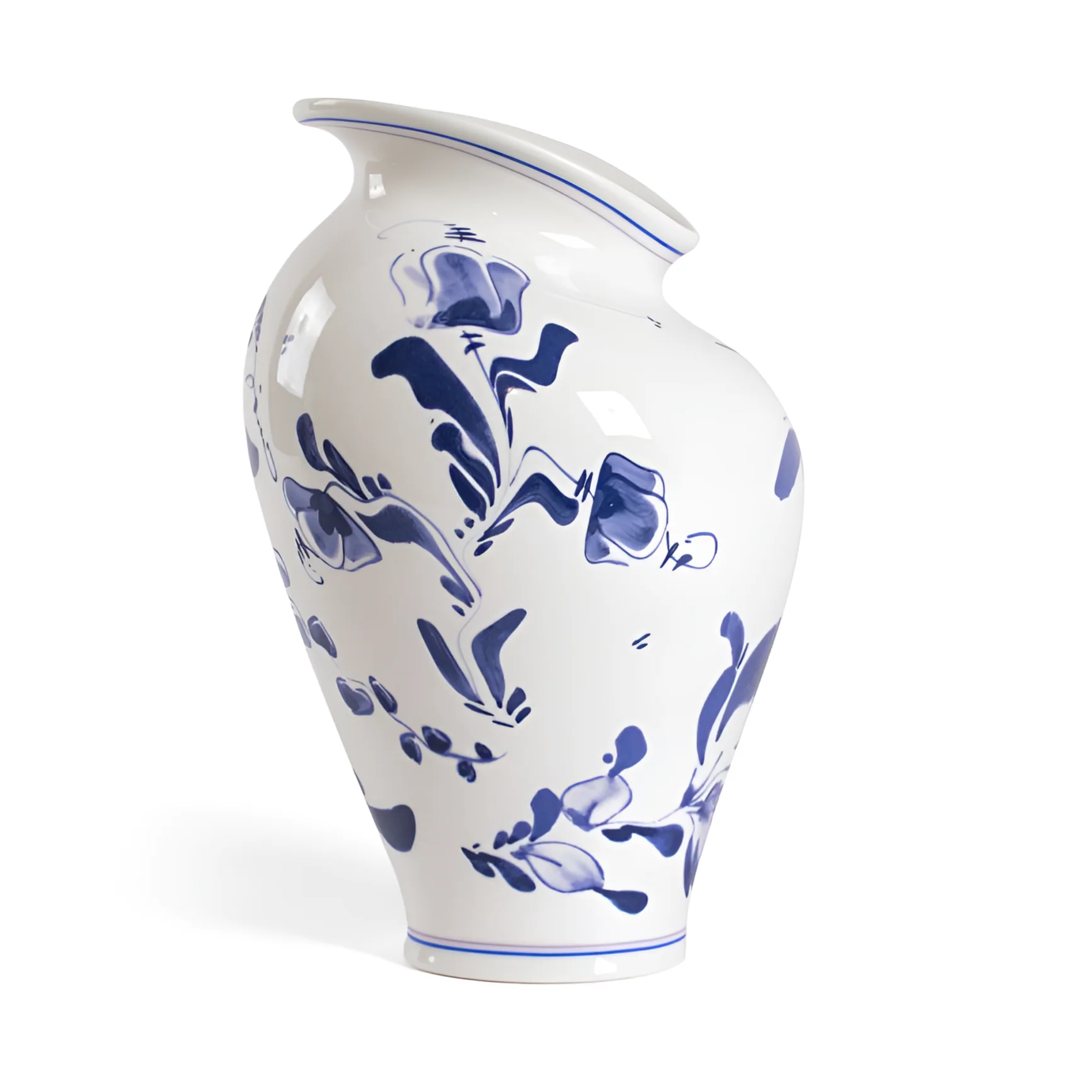 Wazon CLASSICS ON ACID - FLORAL DELFT biała porcelana