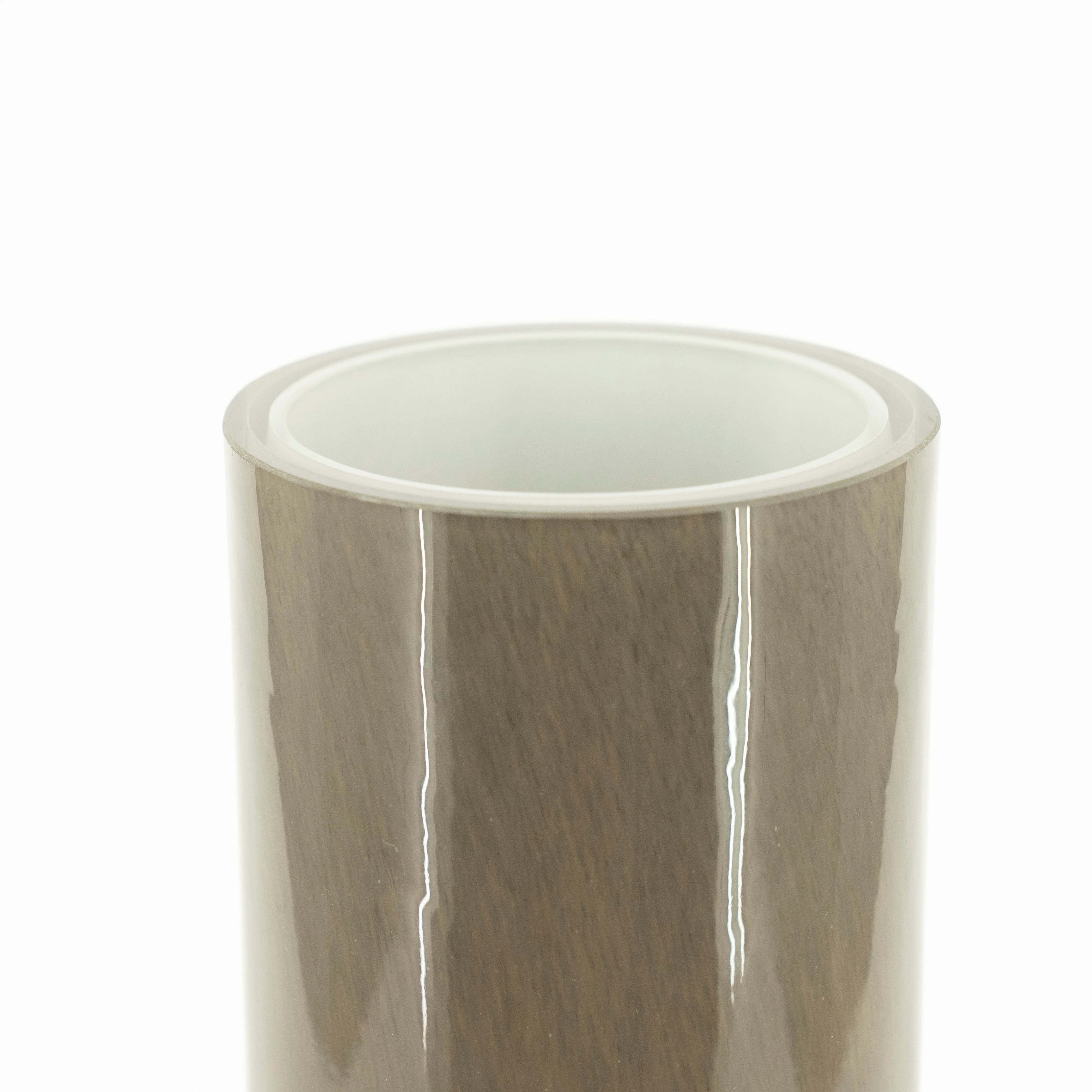 Wazon szklany CURBLE taupe z zielonym - Image 4