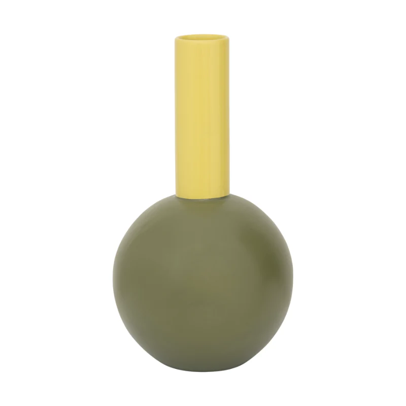 Wazon FARVE zielony z żółtym