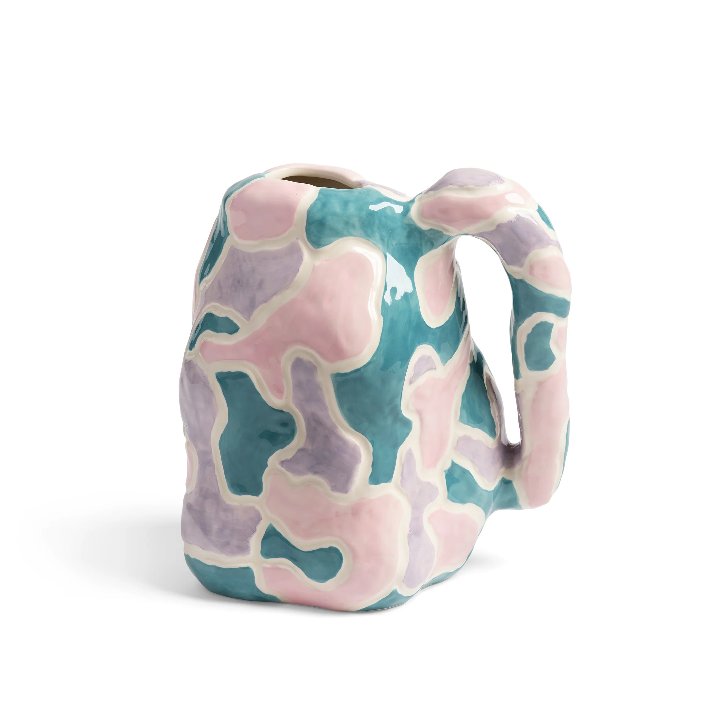 Wazon JUG-A-VASE różowy z fioletowym i niebieskim - Image 3