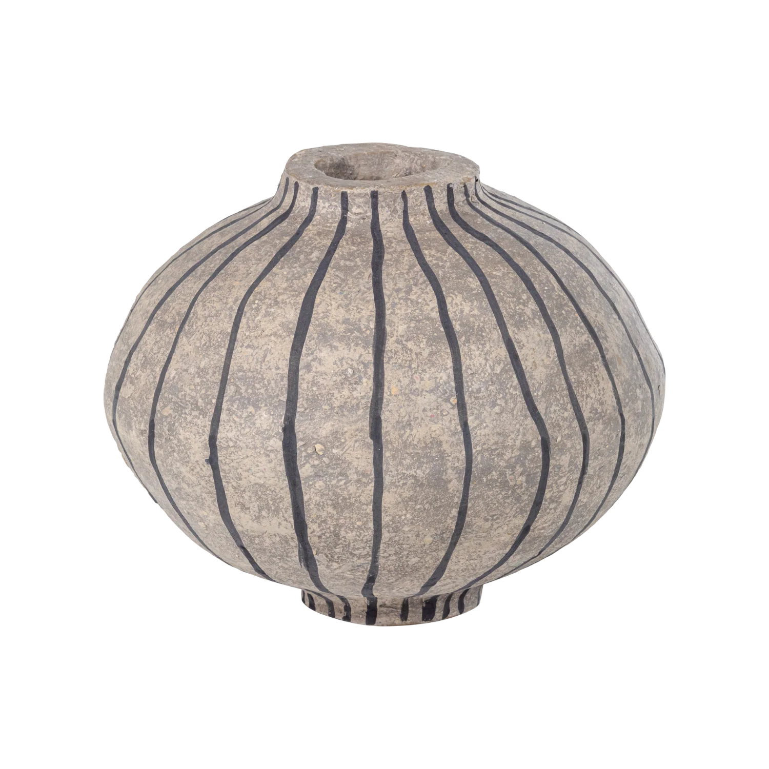 Wazon dekoracyjny KARO szary papier mache