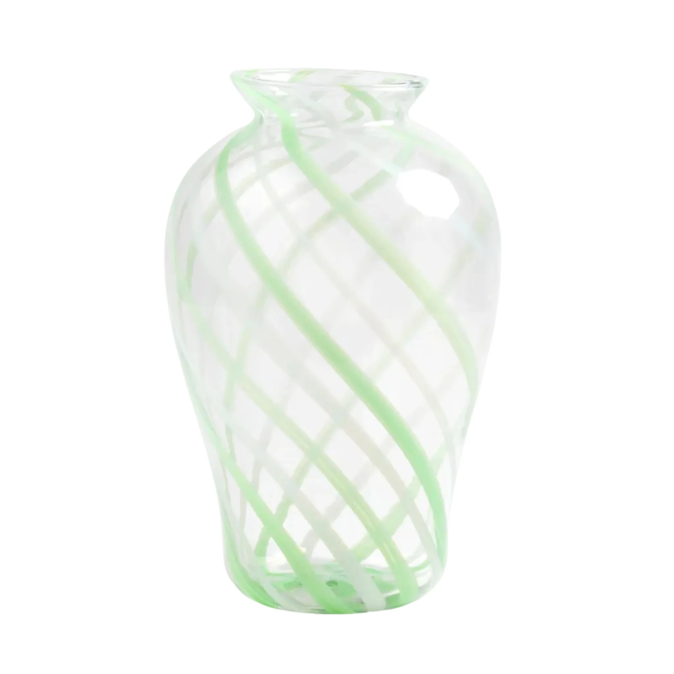 Wazon YOGU SPIRAL zielone szkło