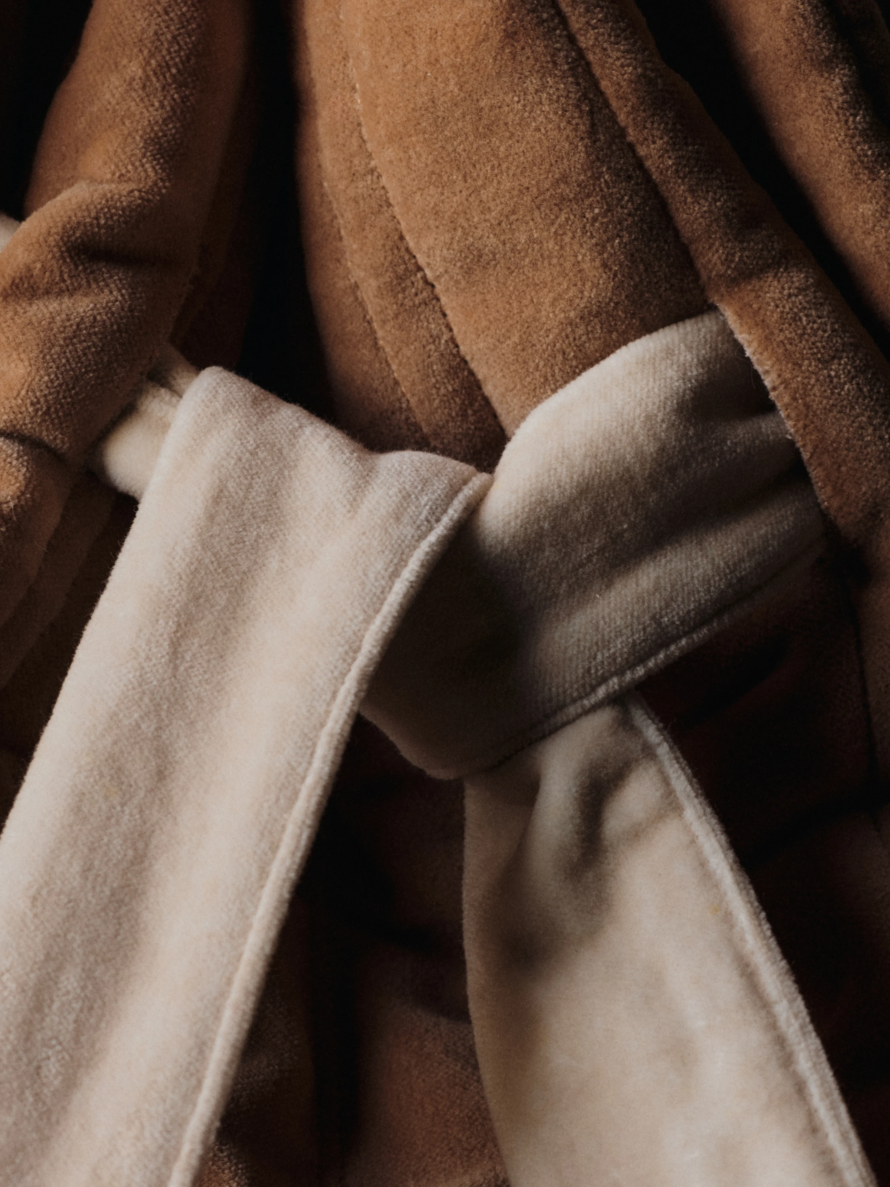 Worek na prezenty VARI QUILTED SACK brązowy z białym - Image 4