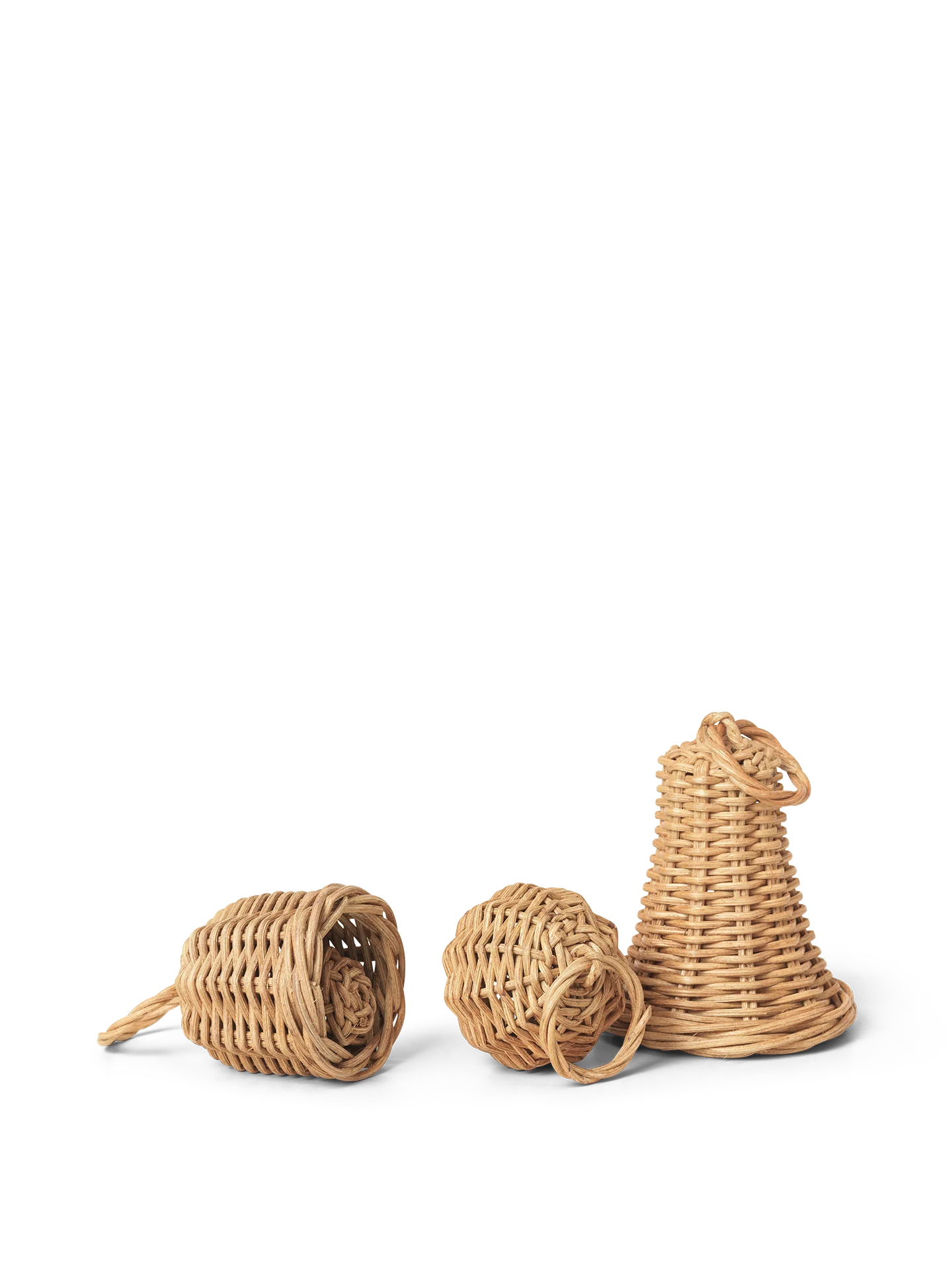 Zestaw bombek BELL pleciony rattan - Image 3