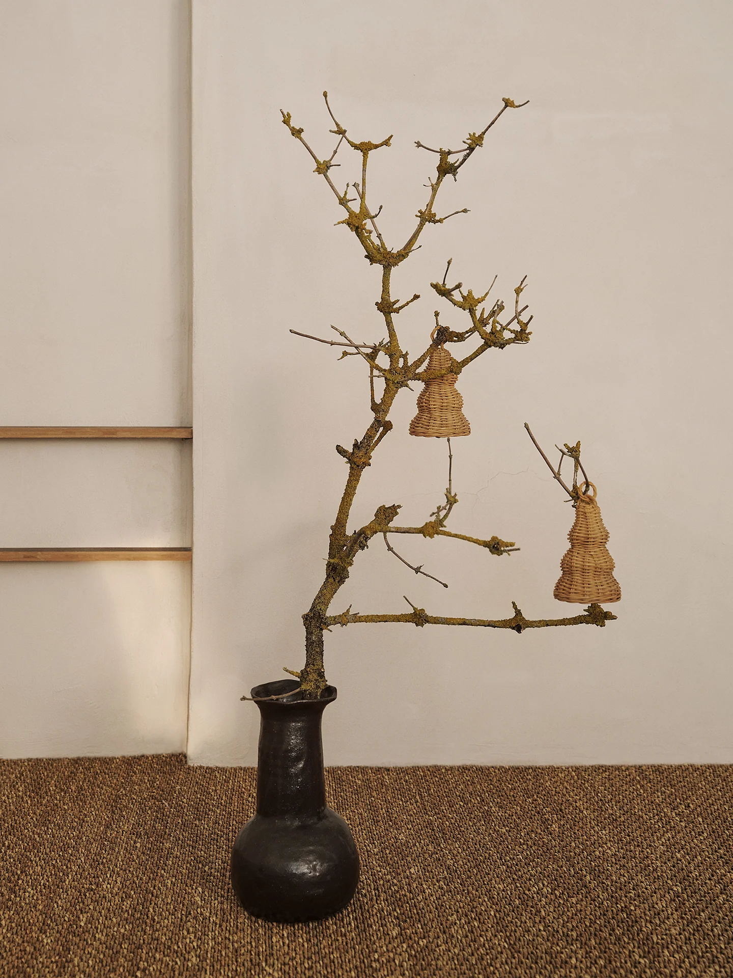 Zestaw bombek BRAIDED BELL pleciony rattan - Image 3