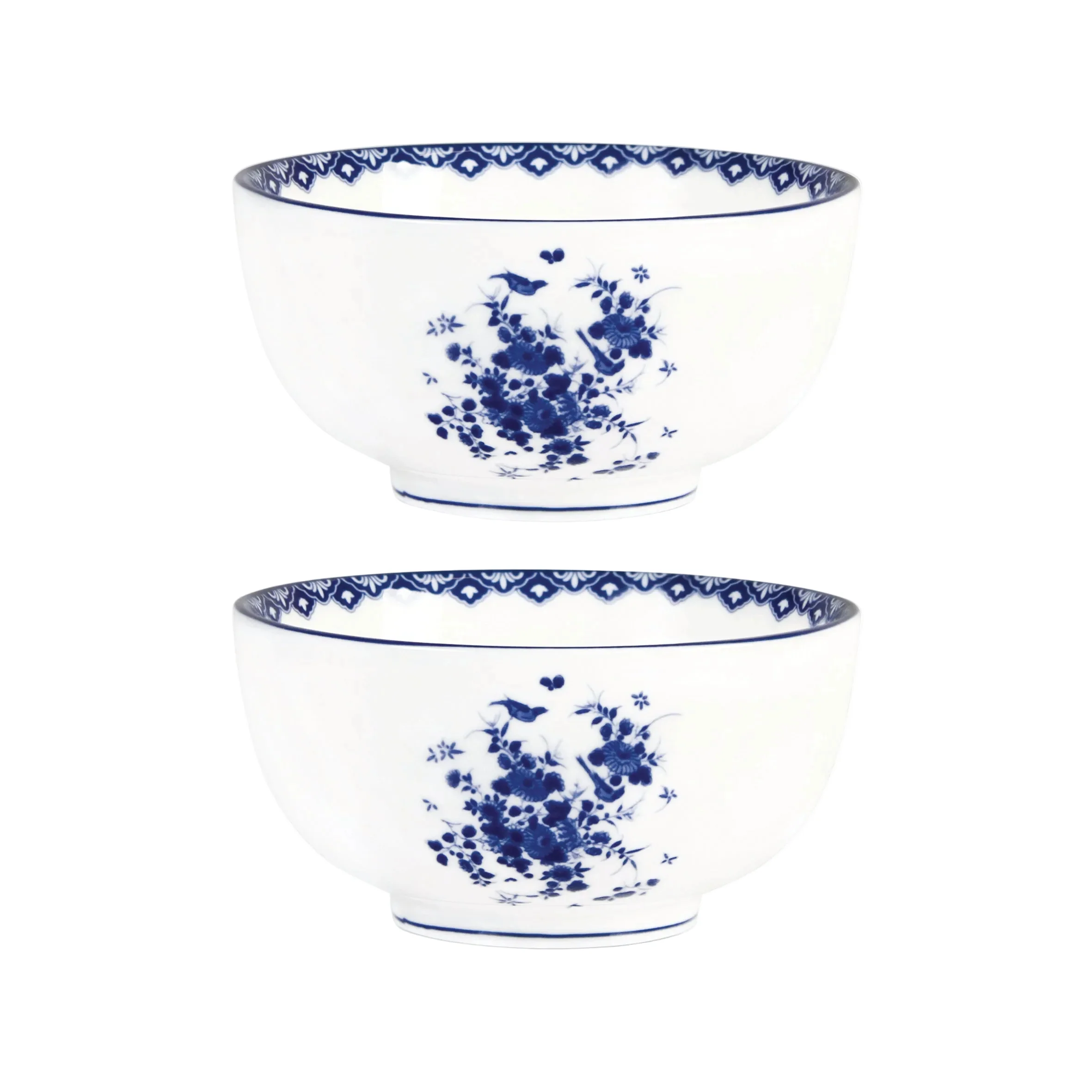 Zestaw misek DELFTWARE biały z niebieskim