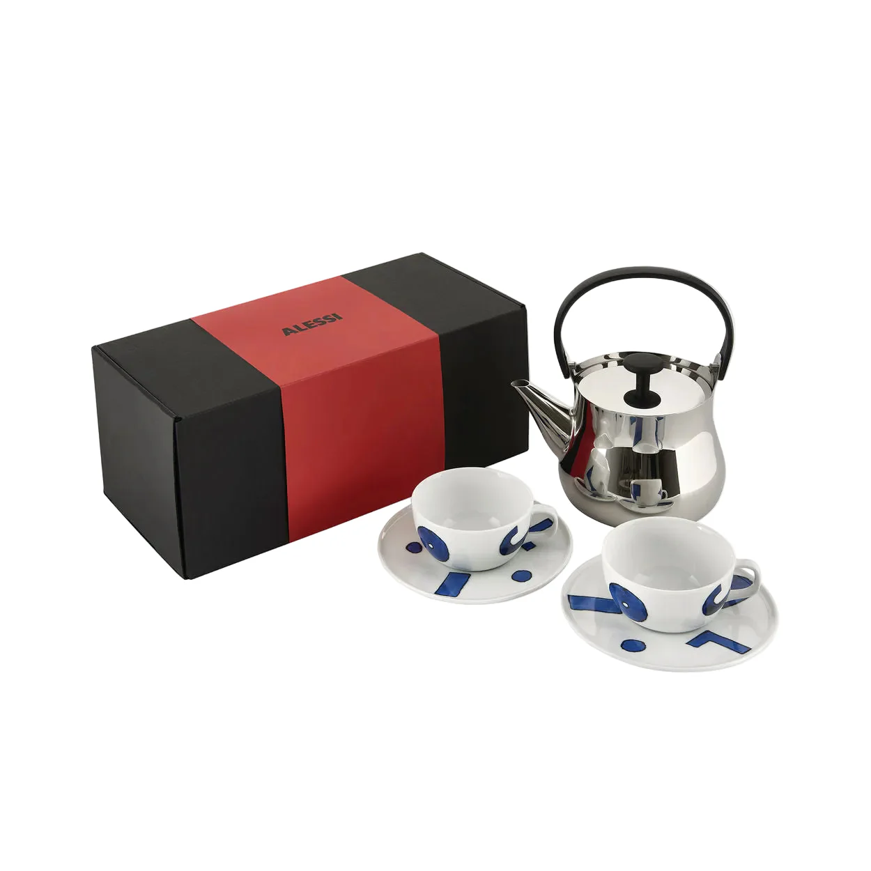 Zestaw prezentowy ALESSI & TEA stal i porcelana
