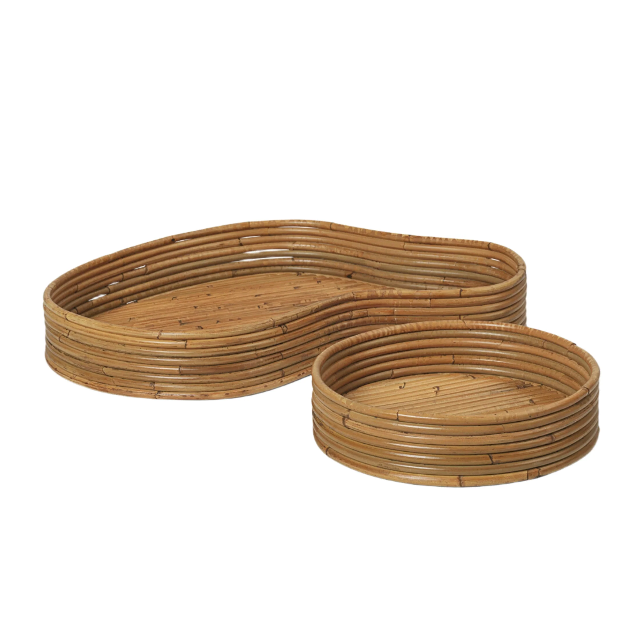 Zestaw tac ISOLA rattan