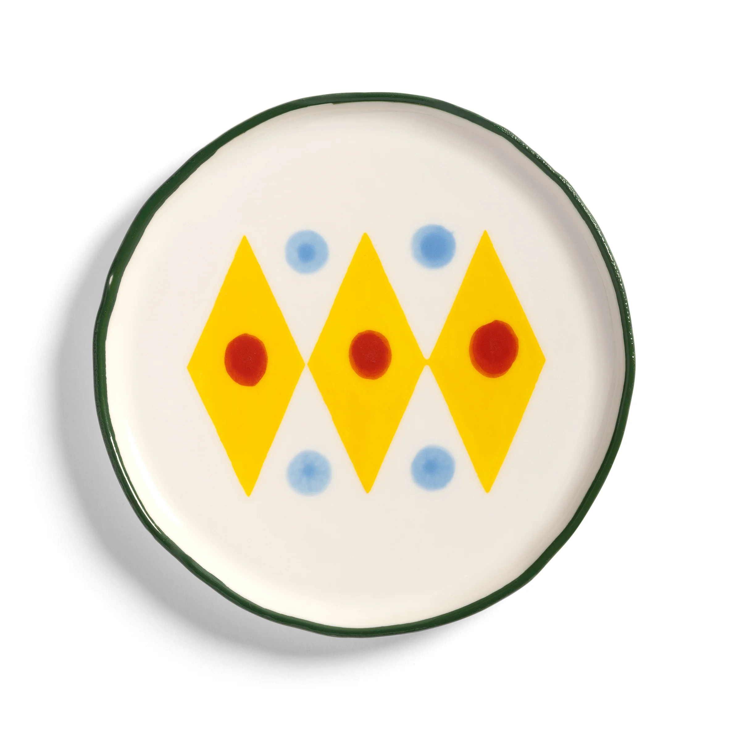 Zestaw talerzy deserowych FESTIVO kolorowa porcelana - Image 7