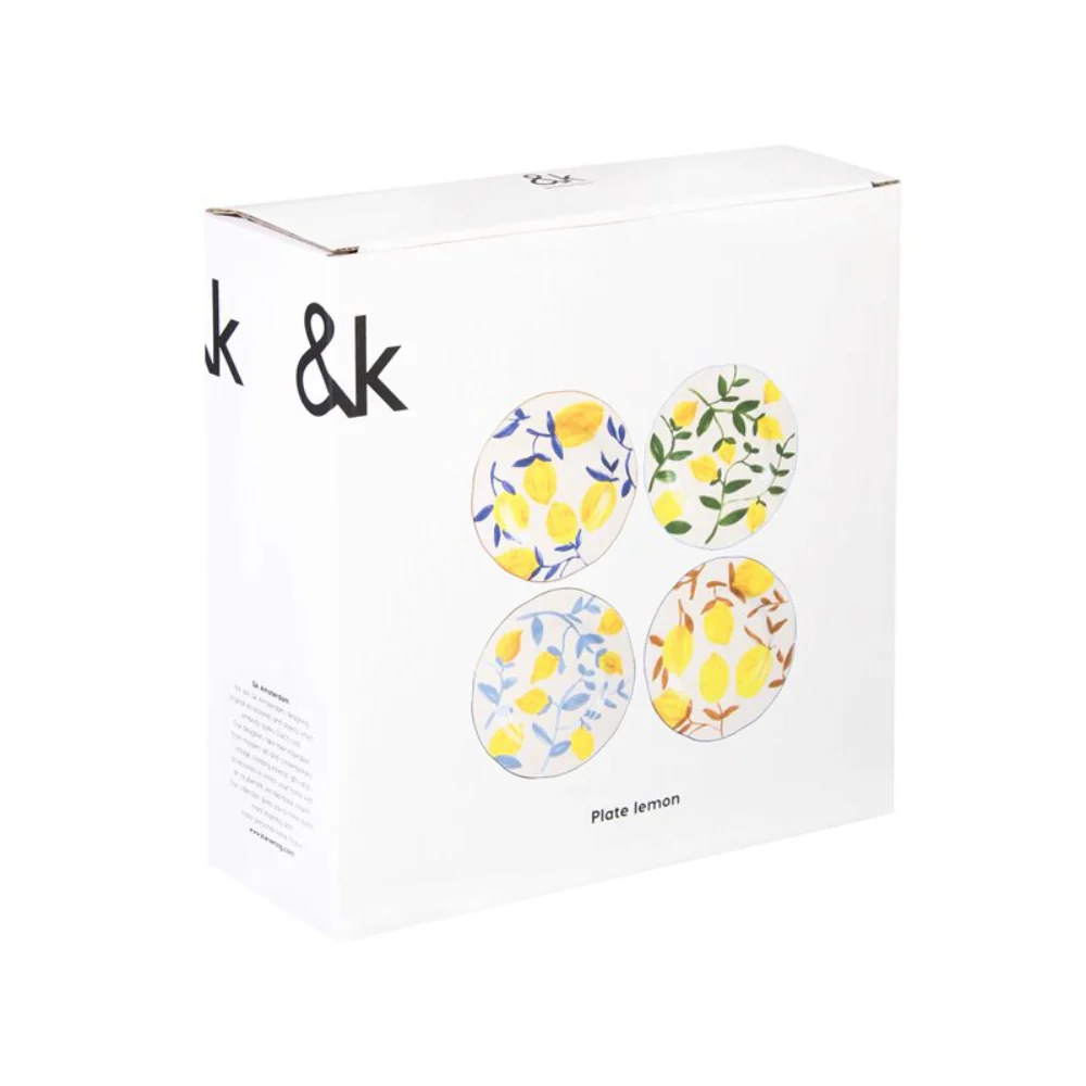 Zestaw talerzyków LEMON TWIG kolorowa kamionka - Image 7