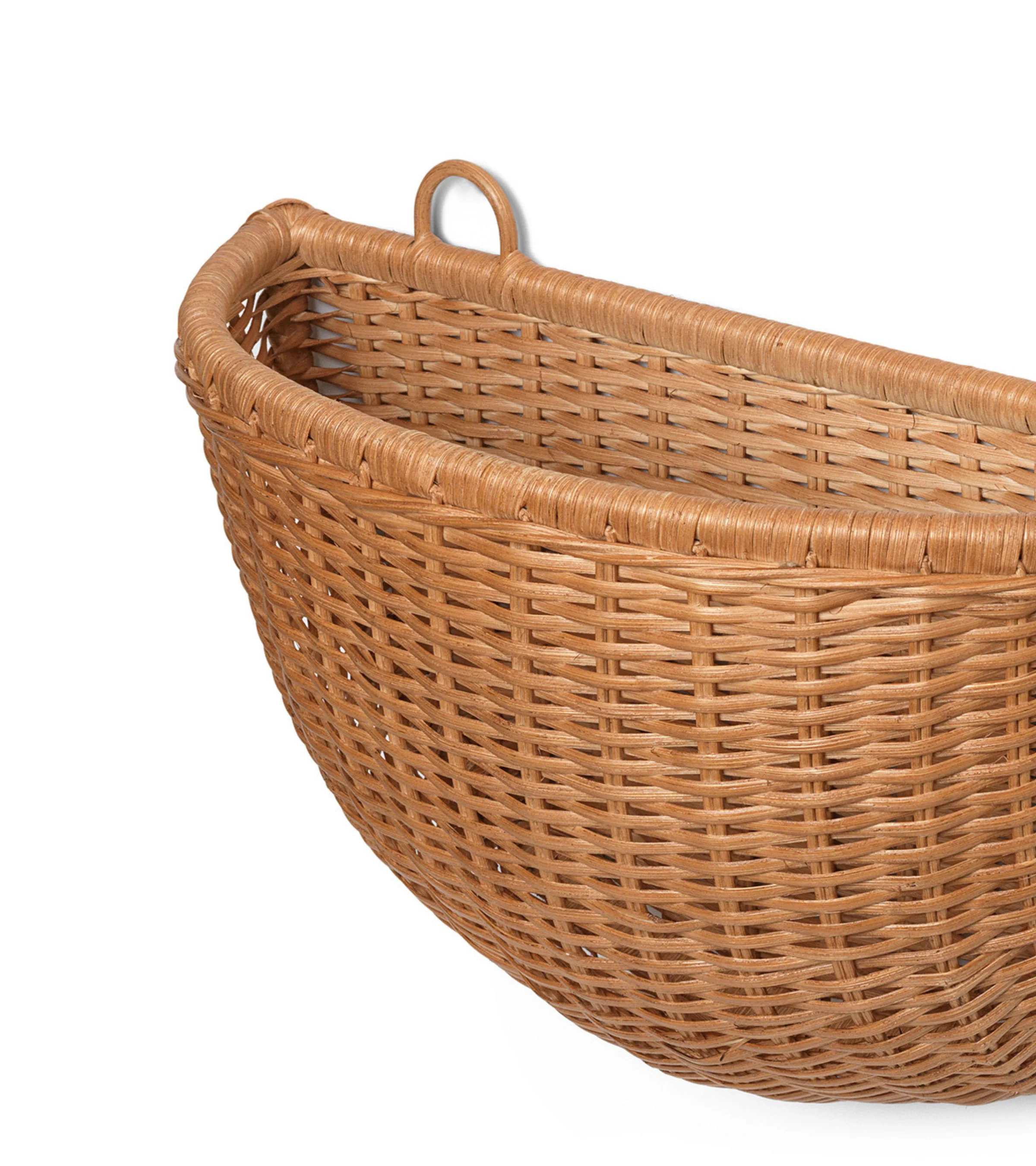 Zestaw koszy wiszących BRAIDED WALL POCKETS pleciony rattan - Image 5