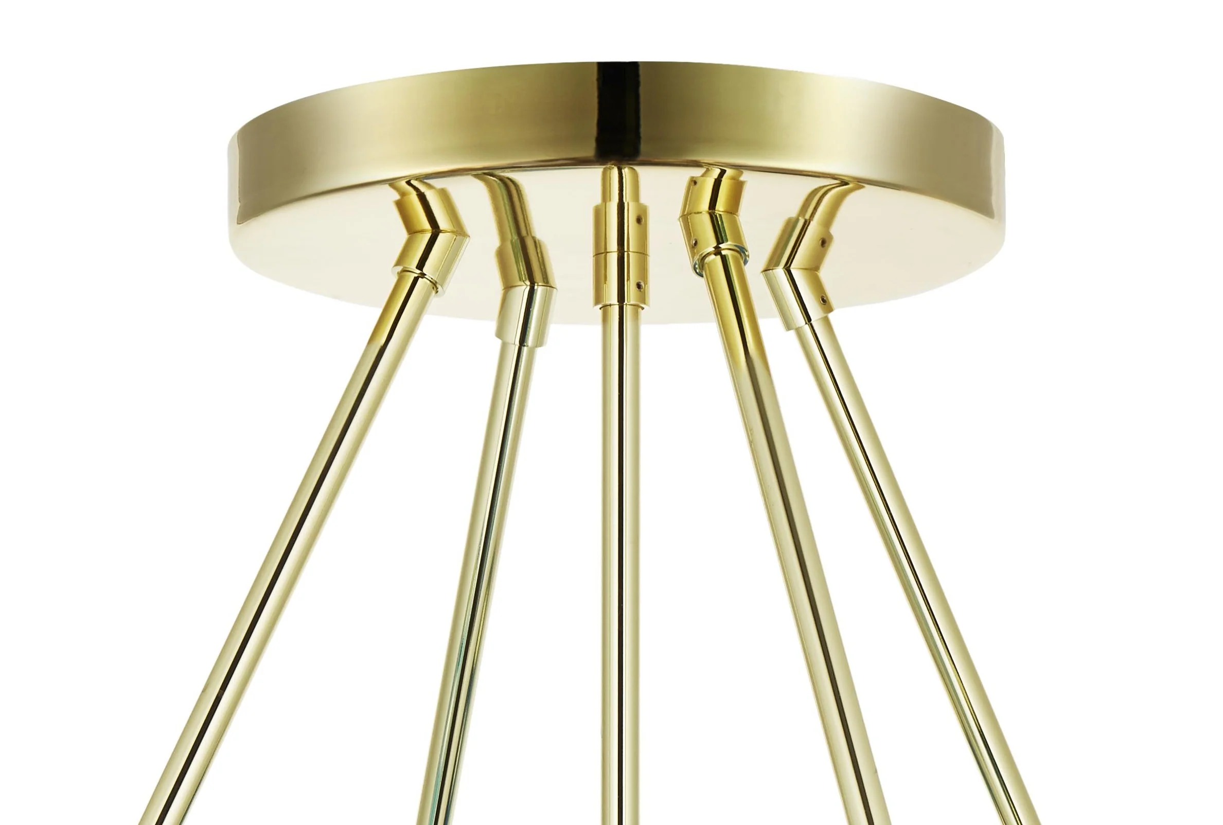 Lampa wisząca BALLROOM MOLECULE bursztynowy ze złotym wykończeniem - Image 3