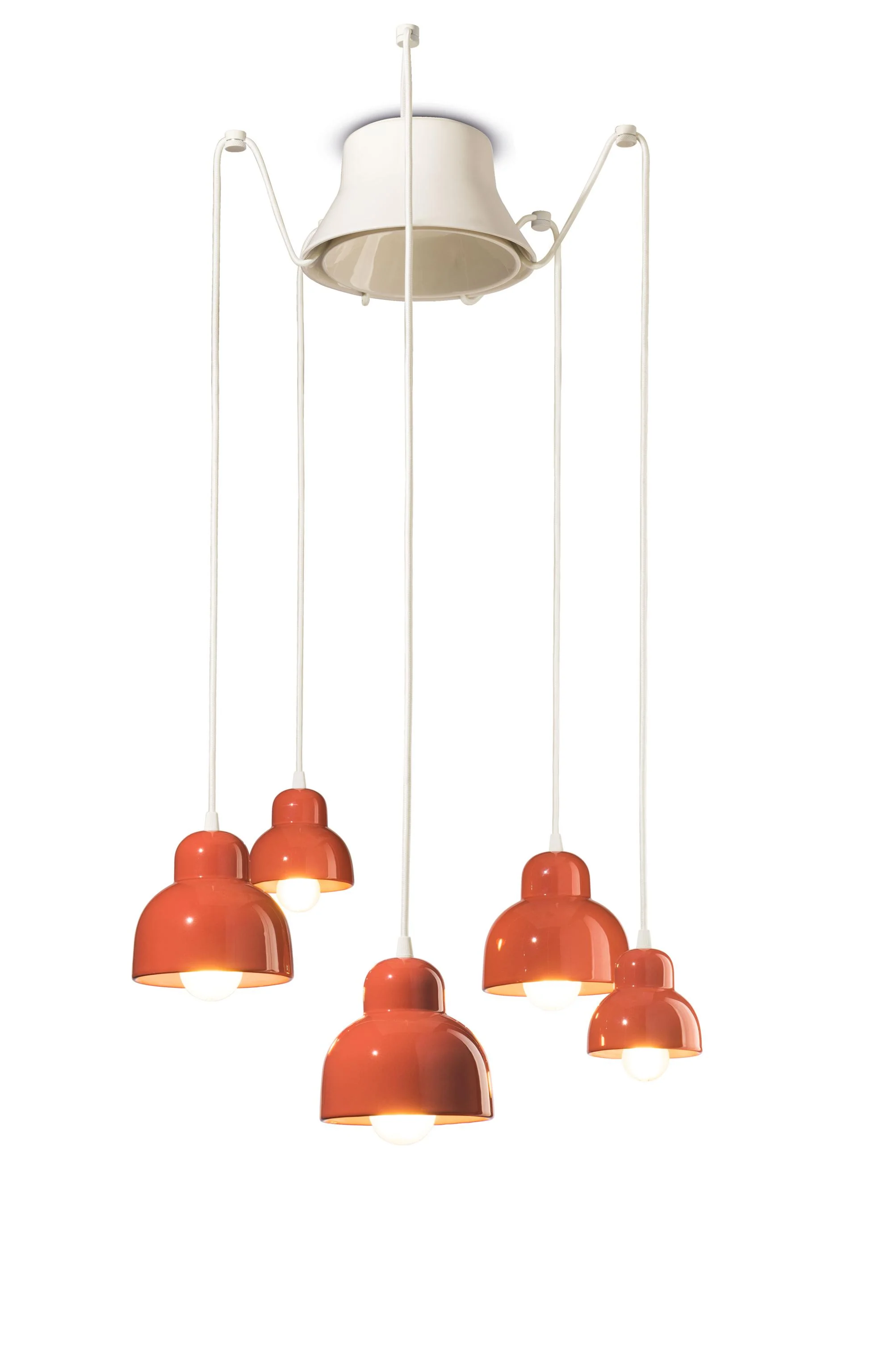 Żyrandol ceramiczny BERIMBAU pomarańczowy - Image 2