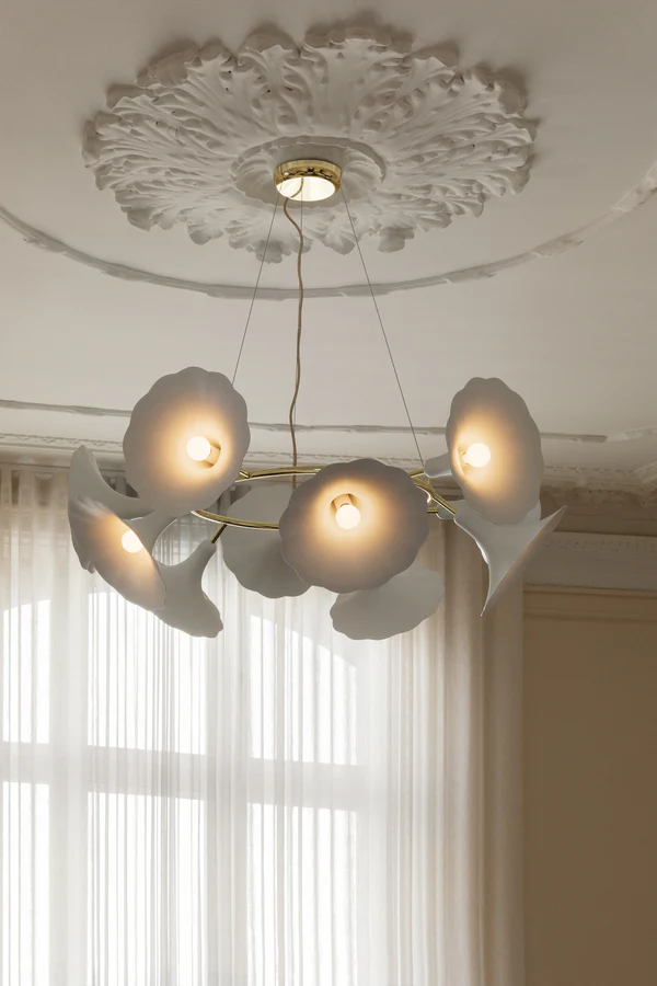Żyrandol PETALII 10 biały metal - Image 9